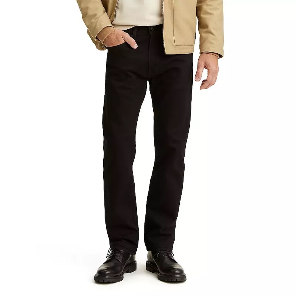 Men’s Levi Strauss 505 Jeans - Black - size W33 L30